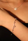 925 Sterling Silver Multi Lucky Leaf Bracelet