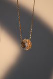 18K Real Gold Plated Diamond Lace Necklace