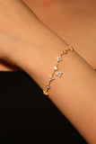 18K Gold Vermeil Multi Lucky Leaf Bracelet