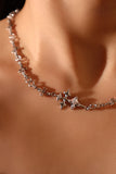 Platinum Plated Multi Cross Necklace