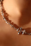 Platinum Plated Multi Cross Necklace