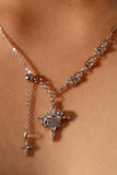 Moonlight Saturn Star Diamond Necklace