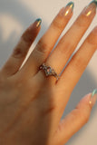 925 Sterling Silver Moonstone Heart Ring