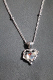 925 Sterling Silver Moonstone Heart Necklace