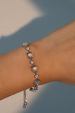 Platinum Plated Moonlight Glowing Heart Bracelet