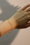 18K Gold Vermeil Diamond Chain Bracelet