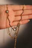 18K Real Gold Plated Moonstone Dangle Necklace