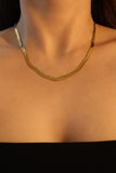 18K Real Gold Plated Stainless Steel Chain Necklace