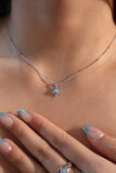 925 Sterling Silver Moonstone Heart Necklace