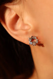 4 pcs Moonstone Moon Star Earrings Bundle