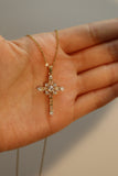 14K Real Gold Plated Eternal Cross Necklace