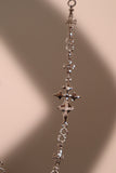 Platinum Plated Multi Cross Necklace