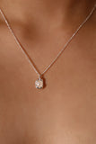 925 Sterling Silver Pearl Shell Necklace