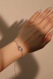 925 Sterling Silver Moonstone Saturn Star Bracelet