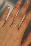 18K Gold Vermeil Diamond Star Ring