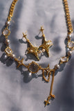 18K Real Gold Plated Multi Moonlight Stars Necklace