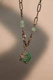 Jade Dragon Necklace (EARRINGS INCLUDED)