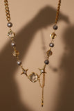 18K Real Gold Plated Multi Moonlight Stars Necklace