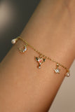 18K Real Gold Plated Magic Moon Star Bracelet