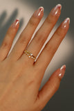 18K Gold Vermeil Diamond Star Ring