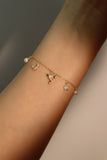 18K Real Gold Plated Magic Moon Star Bracelet