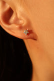 18K Gold Vermeil Diamond Flake Stud Earrings