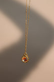 18K Gold Vermeil Moonstone Pendant Necklace