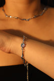 Multi Moonstones Wave Bracelet