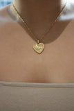 18K Gold Stainless Steel Heart Necklace