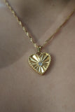 18K Gold Stainless Steel Heart Necklace