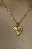 18K Gold Stainless Steel Heart Necklace