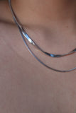 Stainless Steel Chain Layers Necklace