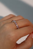 925 Sterling Silver 3 in 1 Gradient Stars Crown ring