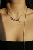 Diamonds Drop 2 ways Necklace