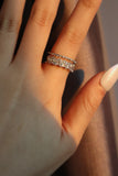 Thick Layers Diamond Ring - Cutethingscommin