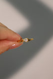 18K Gold Vermeil Diamond Ring