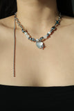 Moonlight Glowing Heart Pearls Necklace