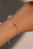 18K Gold Vermeil Evil Eye Bracelet