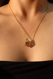 18K Real Gold Plated Heart Necklace