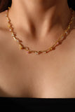 18K Gold Multi Color Gem Necklace