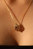 18K Real Gold Plated Heart Necklace