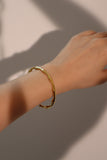 18K Gold Stainless Steel Bamboo Bracelet