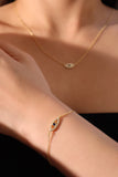 18K Gold Vermeil Evil Eye Bracelet