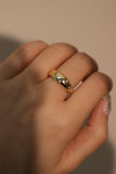 18K Gold Vermeil Diamond Stars Ring