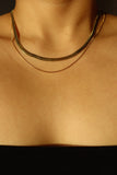 18K Gold Stainless Steel Layer Necklace