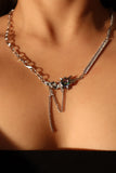 Black Gem Blossom Diamond Necklace