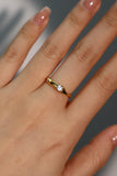 18K Gold Vermeil Diamond Ring