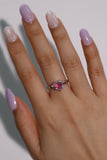 925 Sterling Silver Gradient Heart Ring