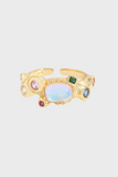 18K Gold Vermeil Moonstone Ring