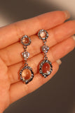 Platinum Plated White Moonlight Earrings